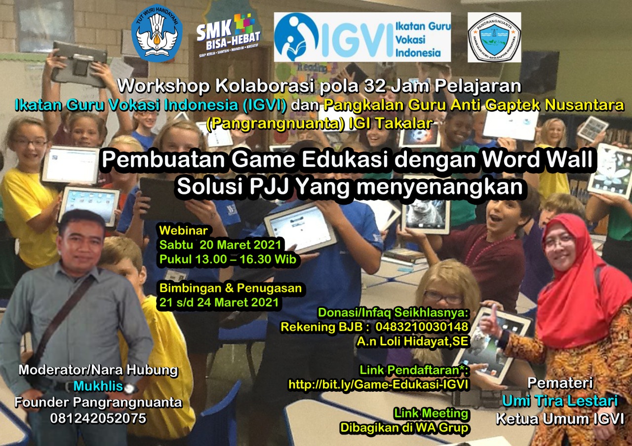 Workhop Kolaborasi pola 32 JP Ikatan Guru Vokasi Indonesia (IGVI)