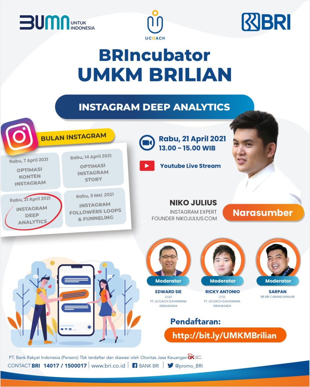 Bulan Instagram - Instagram Deep Analytics BUMN BRI