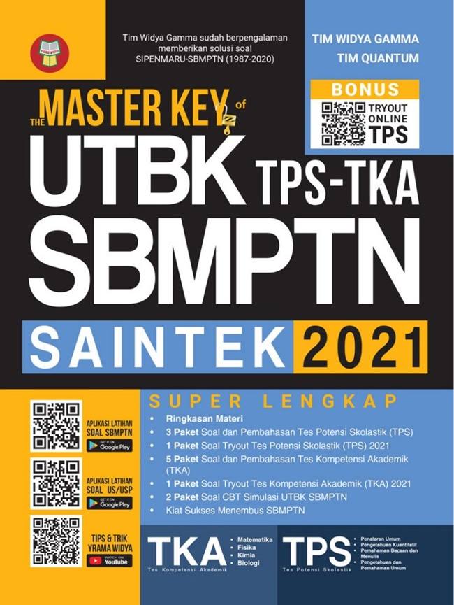 Master Key Of Utbk Sbmptn Saintek 2021 + Tps-Tka