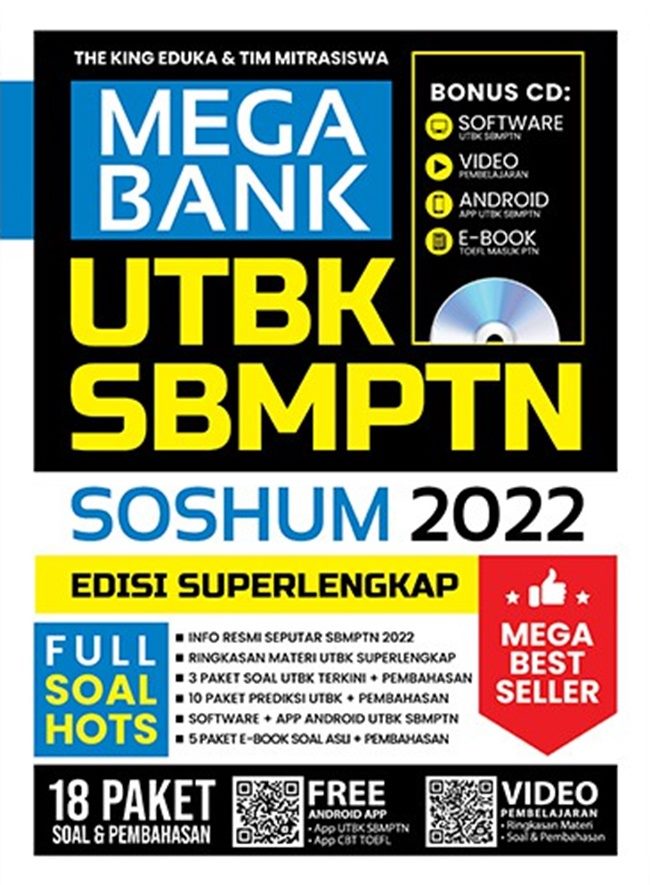 Mega Bank UTBK SBMPTN Soshum 2022 Edisi Superlengkap Penerbit Widya