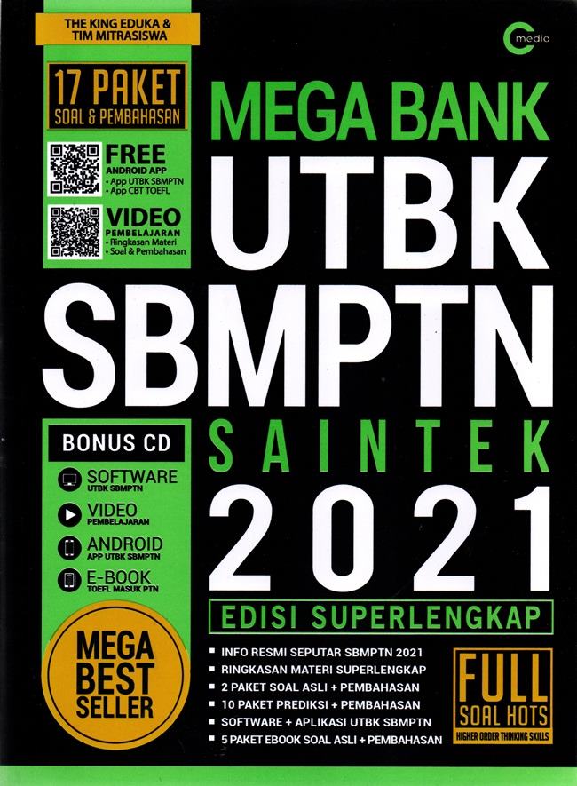 Mega Bank Utbk Sbmptn Saintek 2021 (Plus Cd)