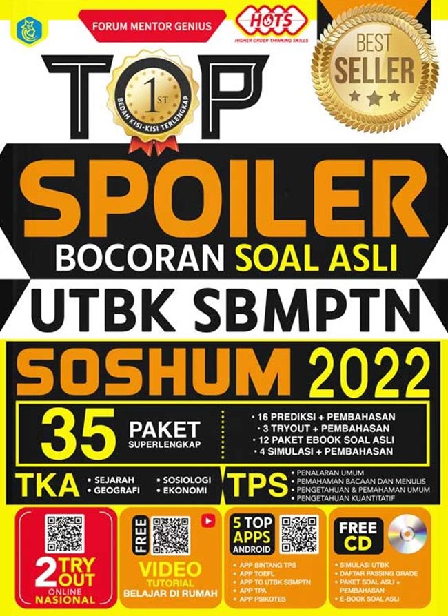 Top Spoiler Bocoran Soal Asli Utbk Sbmptn Soshum 2022 +Cd Gramedia